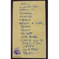 Nirvana Set List from...